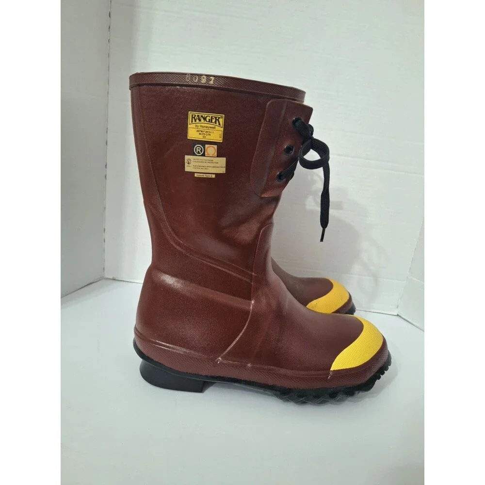 Ranger Honeywell Rubber Insulated Steel Toe Work Boots Sz 10 Red ASTM F2413-11